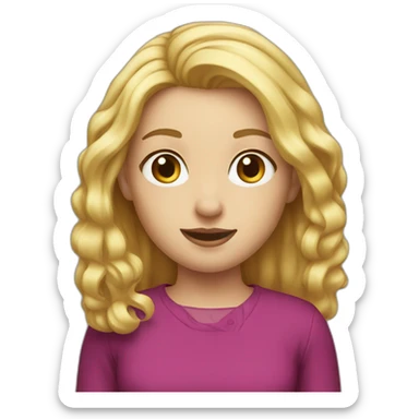 fcb-girl-blonde-hair sticker