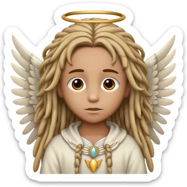 angel con rastas sticker