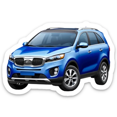 KIA Sorento 2002 год синий цвет sticker