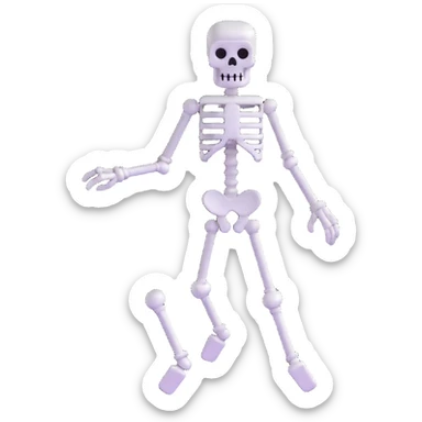 Minecraft skeleton sticker