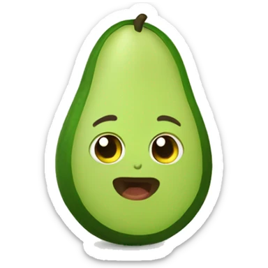 baby avocado sticker