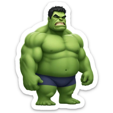 Fat fat fat hulk sticker