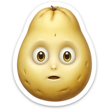 peeled potato sticker
