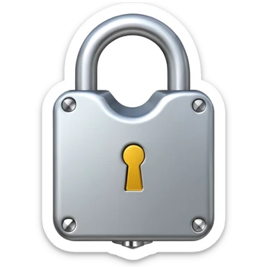 open padlock sticker