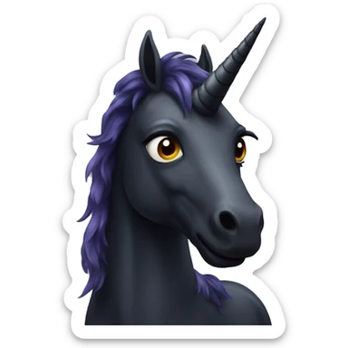 Dark unicorn  sticker