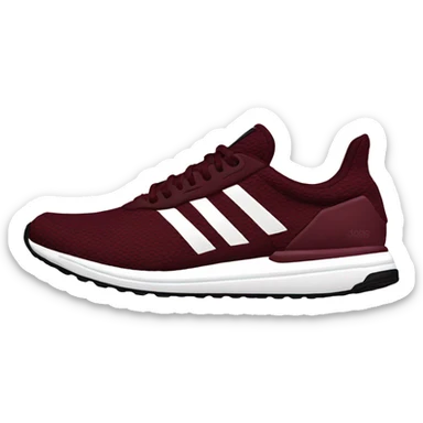 adidas burgundy running shoes sticker