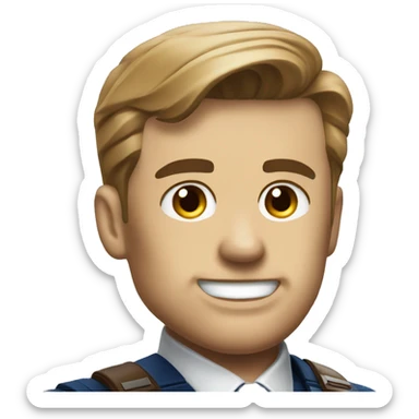 Captain America who is also a lawyer. sticker