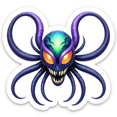 Abstract Venom-Lunala-ET-hybrid-fantasy-creature sticker