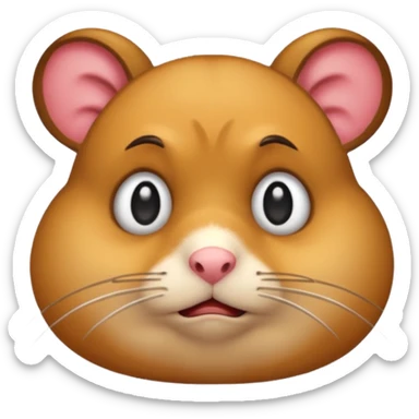 I want a mad emojj that’s also sad saying I want a hamster sticker