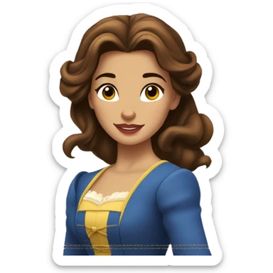 beauty and the beast belle sticker