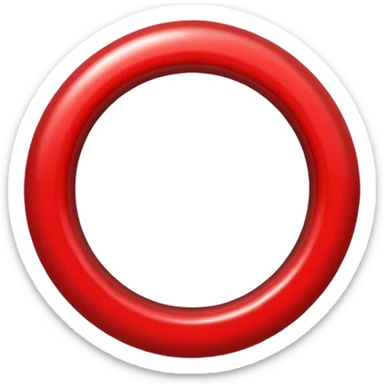 red circle ring sticker