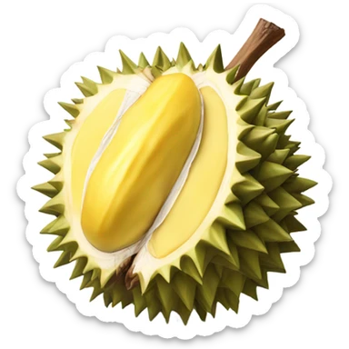 Durian fruit sticker