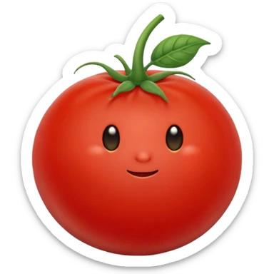Pregnant tomato sticker