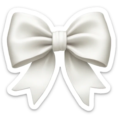 white bow sticker