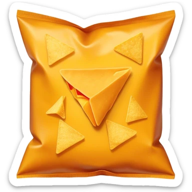 Bag of nacho cheese flavored Doritos  sticker