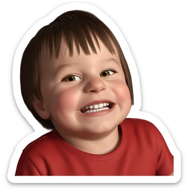 boy in red shirt meme sticker