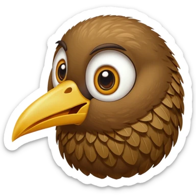 kiwi bird ai agent with calling sticker