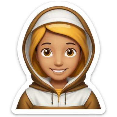 beekeeper white cloth sticker