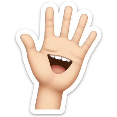 Boy and girl hand sticker