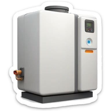 modern heatpump boiler sticker