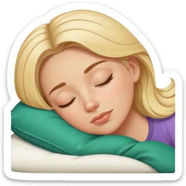 Blonde white girl napping with Mexican  sticker