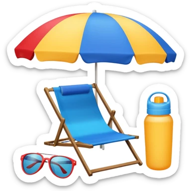vacation equipment sticker