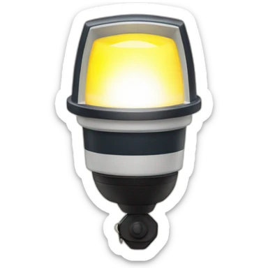 flashing Police lights sticker