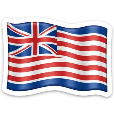British 13 Colonies Flag sticker