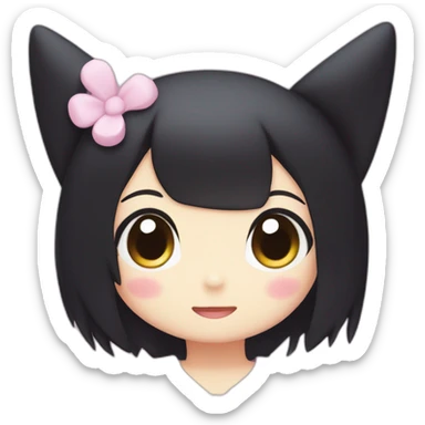 Kuromi Sanrio sticker