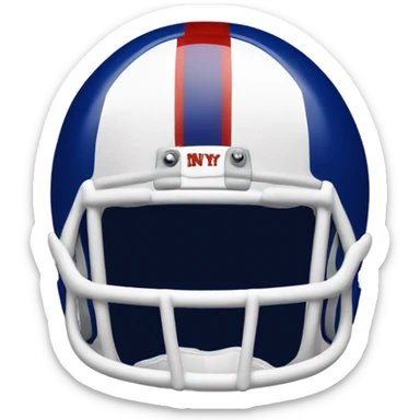 NY Giants football helmet  sticker