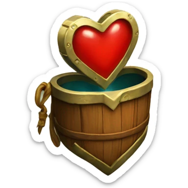 Zelda heart container sticker
