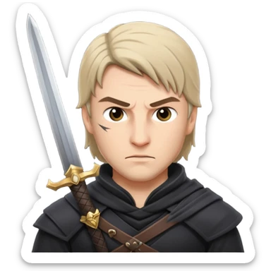 asasin with sword sticker