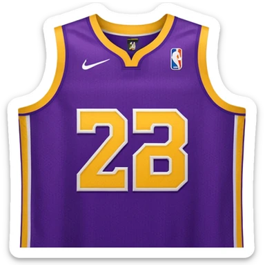 los angeles lakers jersey sticker