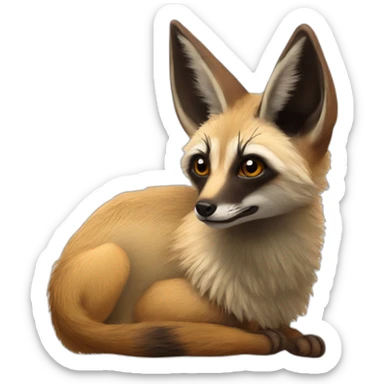 bat eared fox sticker