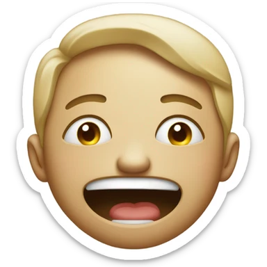 Crying laughing dying sticker