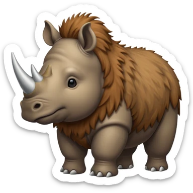 wooly rhinoceros sticker