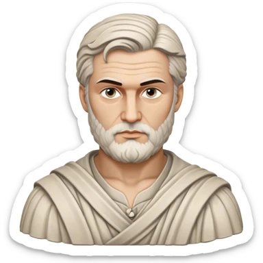 Cinematic Realistic Ivan Meštrović Portrait Emoji, depicted as a renowned Croatian sculptor with thoughtful eyes and classical attire, rendered with intricate textures and dramatic artistic lighting that captures his creative genius. sticker