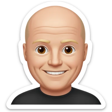 Steve Mcfadden bald sticker