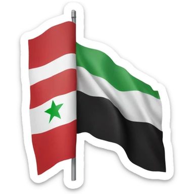 The new Syrian Flag  sticker