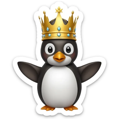 Penguin leach king sticker