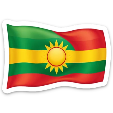 Kurdish  flag sticker