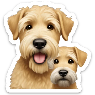 Weaton dog with his blond master sticker