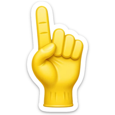 Number one physio foam finger sticker