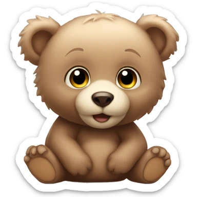 Baby bear sticker
