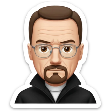 Walter white in coat  sticker
