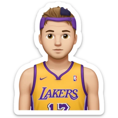 Luka Doncic Lakers jersey sticker