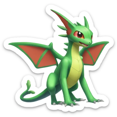 Shiny Vikavolt-Flygon-Pokémon-Fakémon Full Body sticker