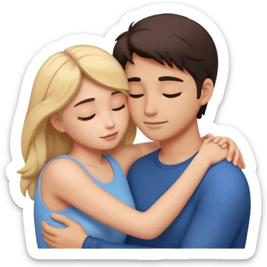 intimate moment between lovers sticker