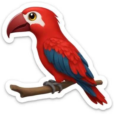 arara vermelha sticker