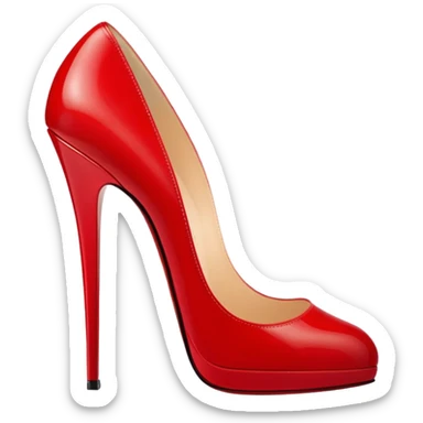 louboutin heels sticker